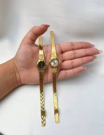 ساعت فنسی استیل رنگ ثابت ضد آب زنانه - تصویر 4