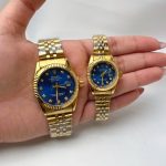 ساعت ست رولکس مدل دیت جاست طلایی