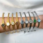 ساعت فنسی استیل رنگ ثابت ضد آب زنانه