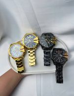 ساعت مچی عقربه‌ای مردانه کوارتز مدل دیزل شاختدارمشکی - تصویر 3