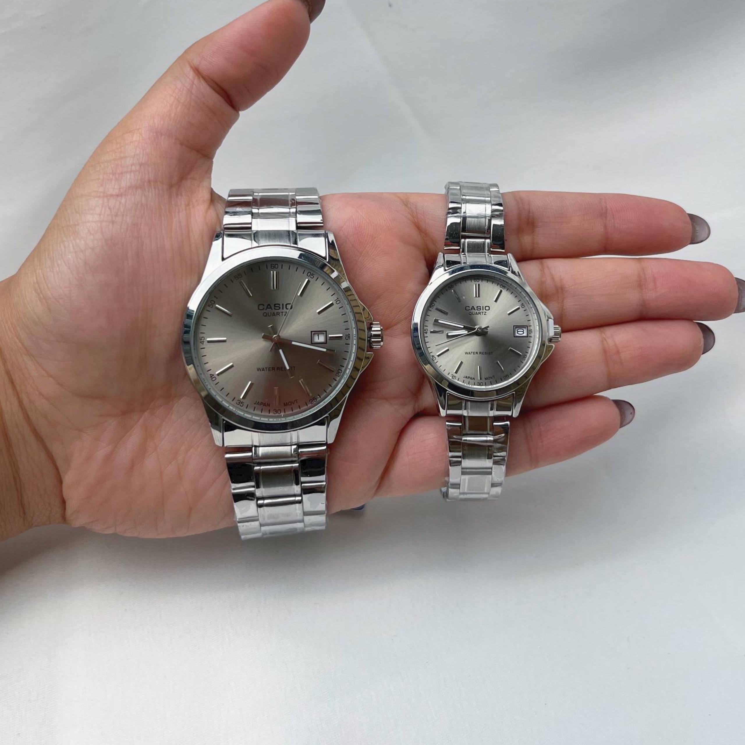 photo-output ساعت ست کاسیو صفحه گرد درجه یک - تصویر 1